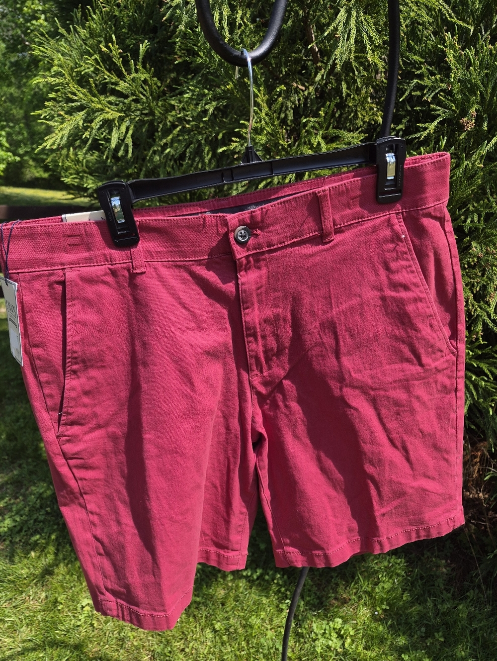 NWT Men's 34 Casual Red Chaps Shorts
